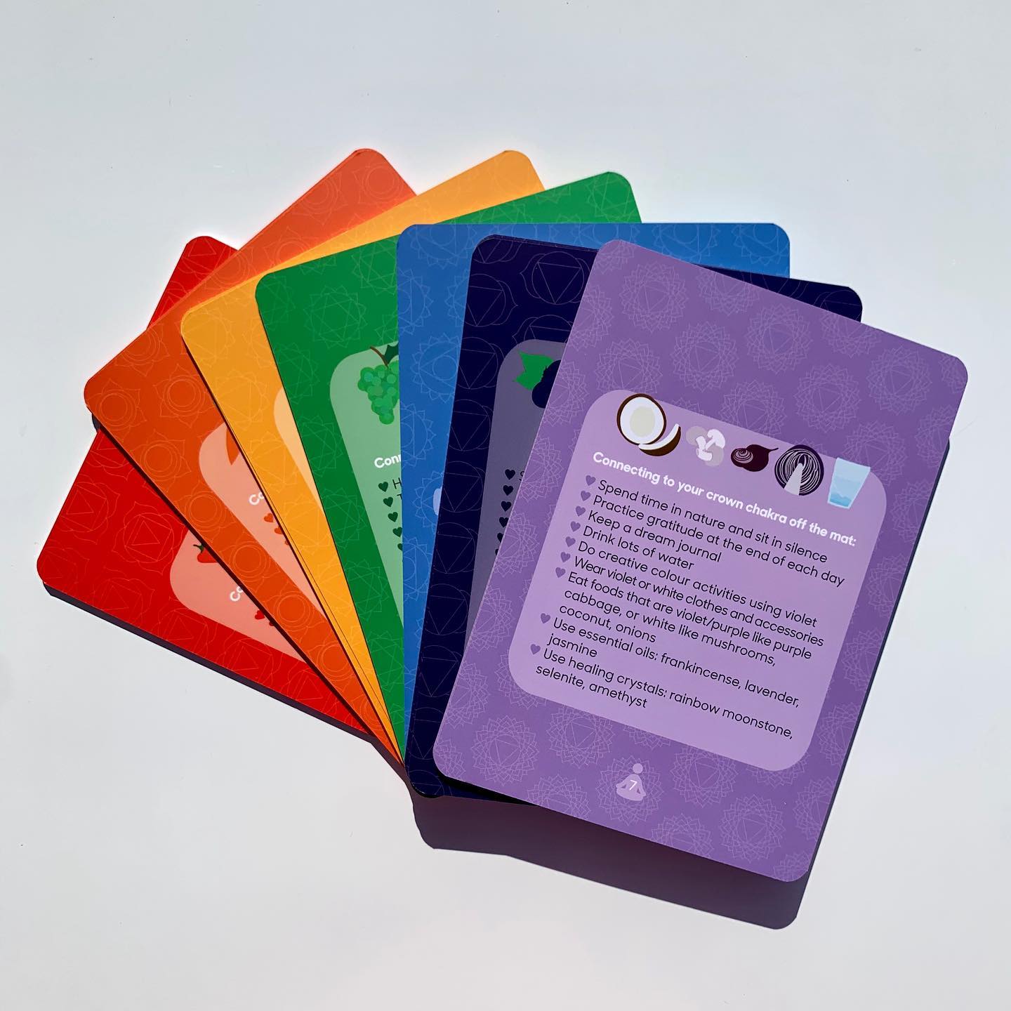 My Yoga Playground Rainbow Chakra Cards