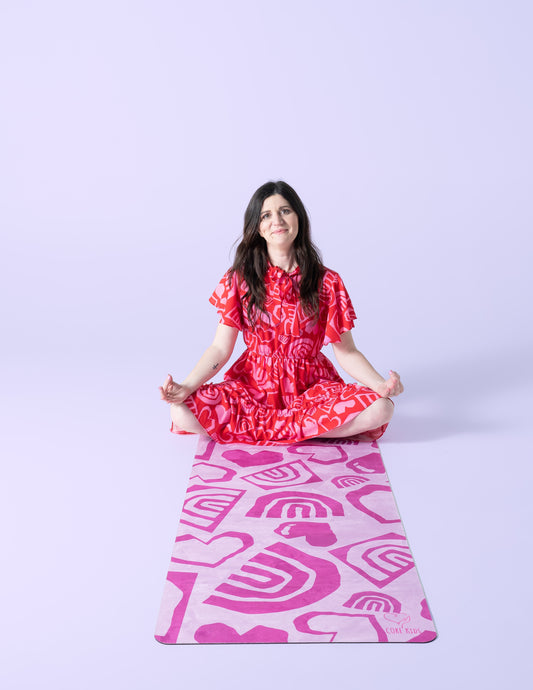 CORE Kids x Kasey Rainbow adult yoga mat Love & Rainbows